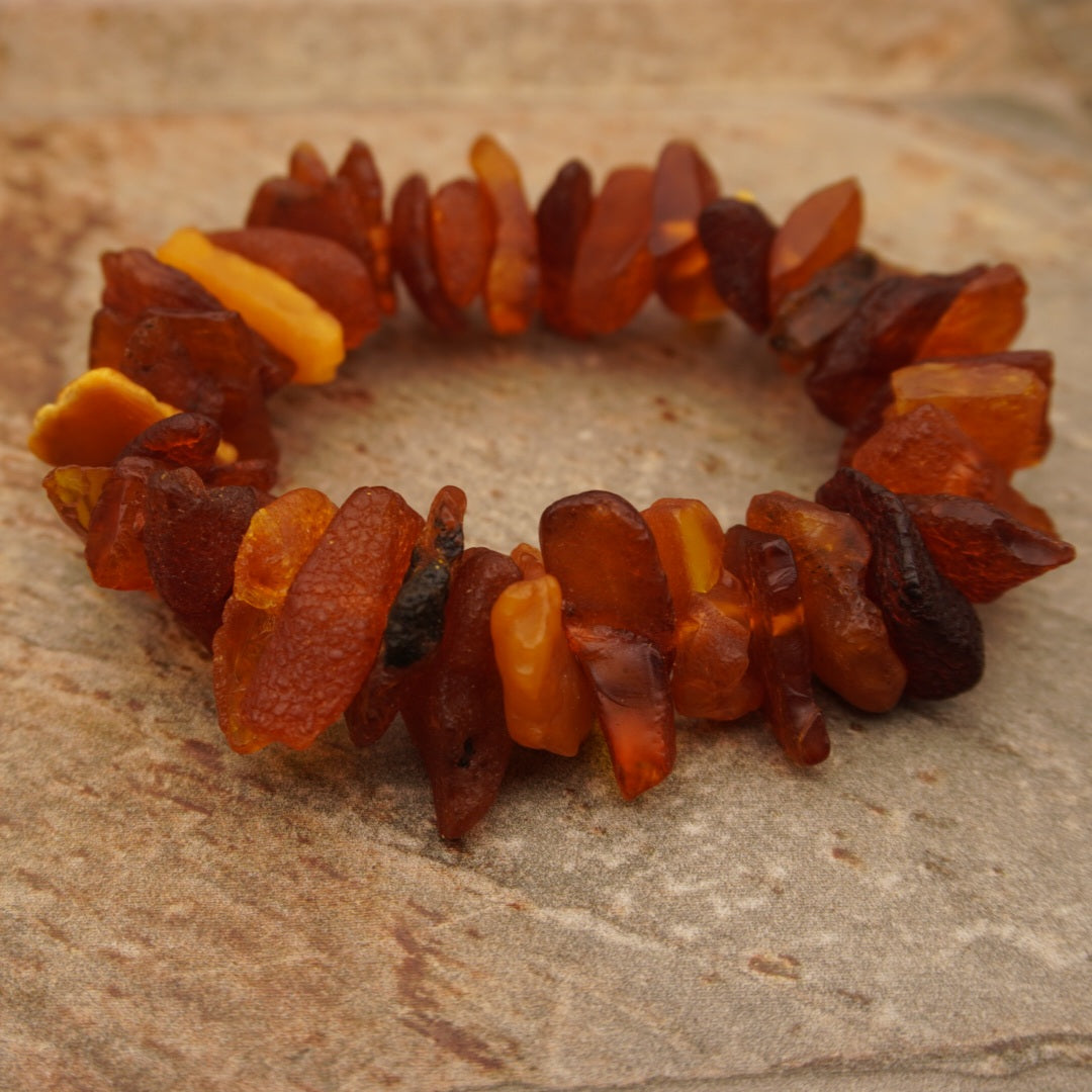 Irregular Raw Amber Chips
