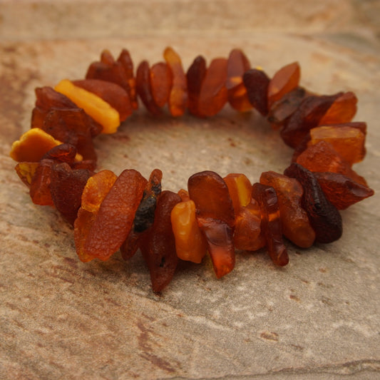Irregular Raw Amber Chips