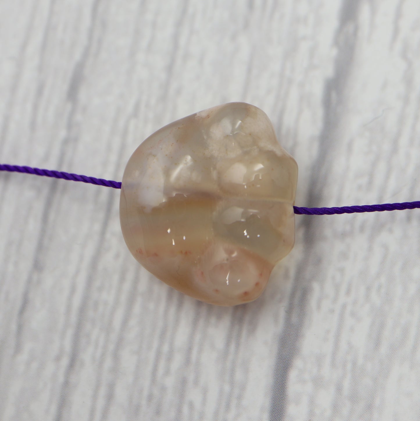 Sakura Agate Paw Charm