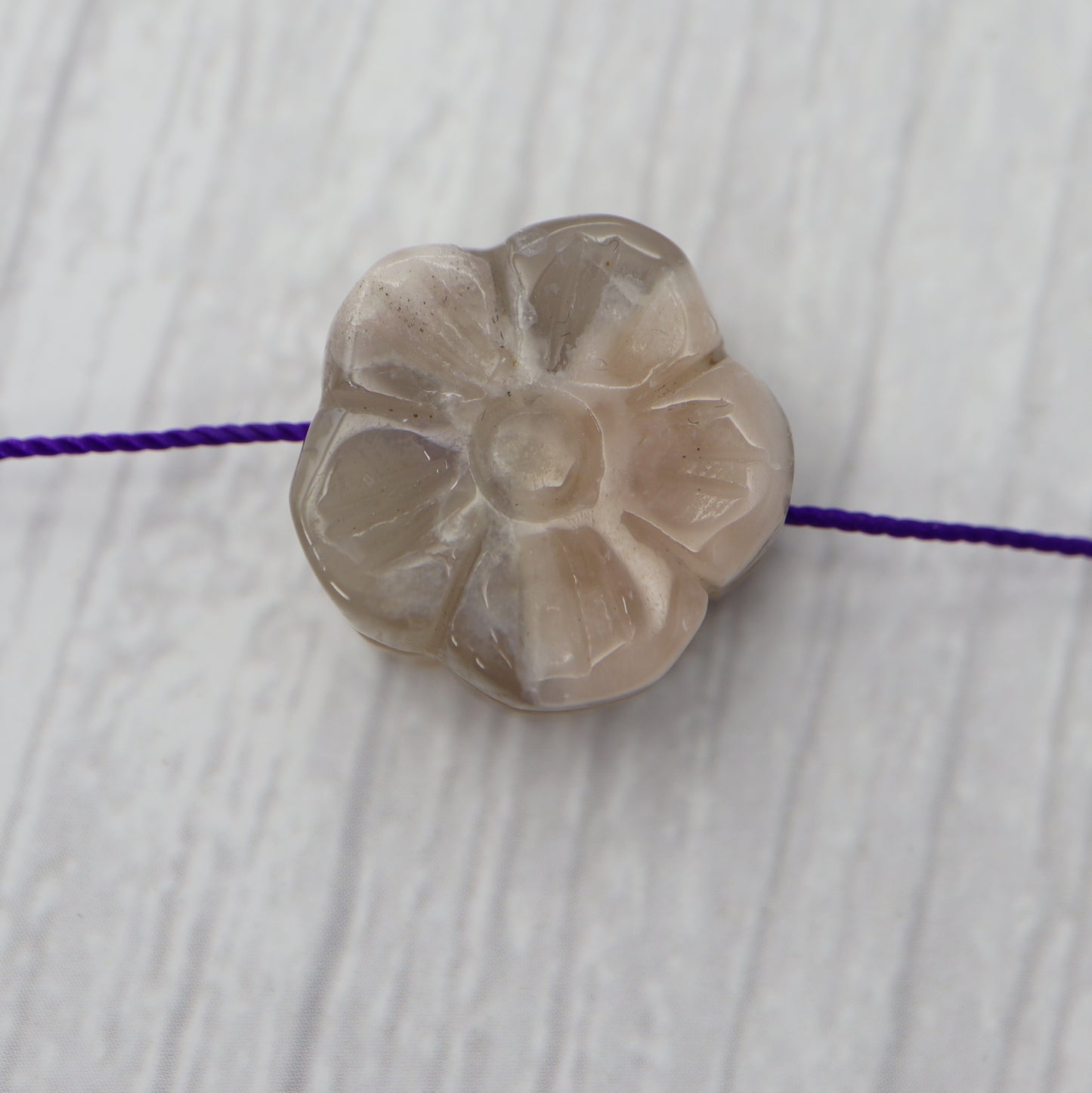 Sakura Agate Flower Charm