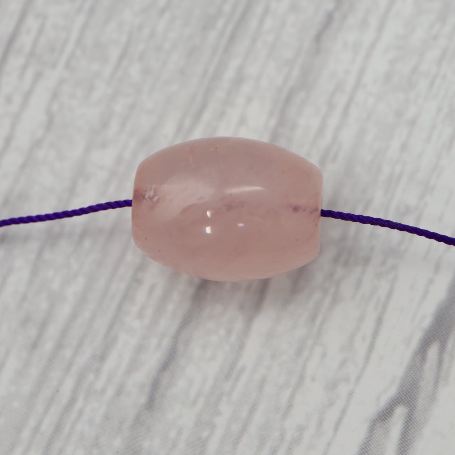 Rose Quartz Barrel Charm