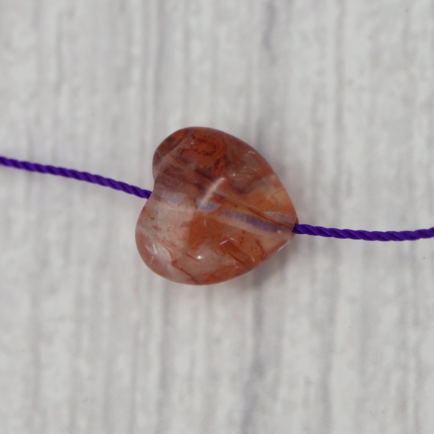 Fire Quartz Heart Charm