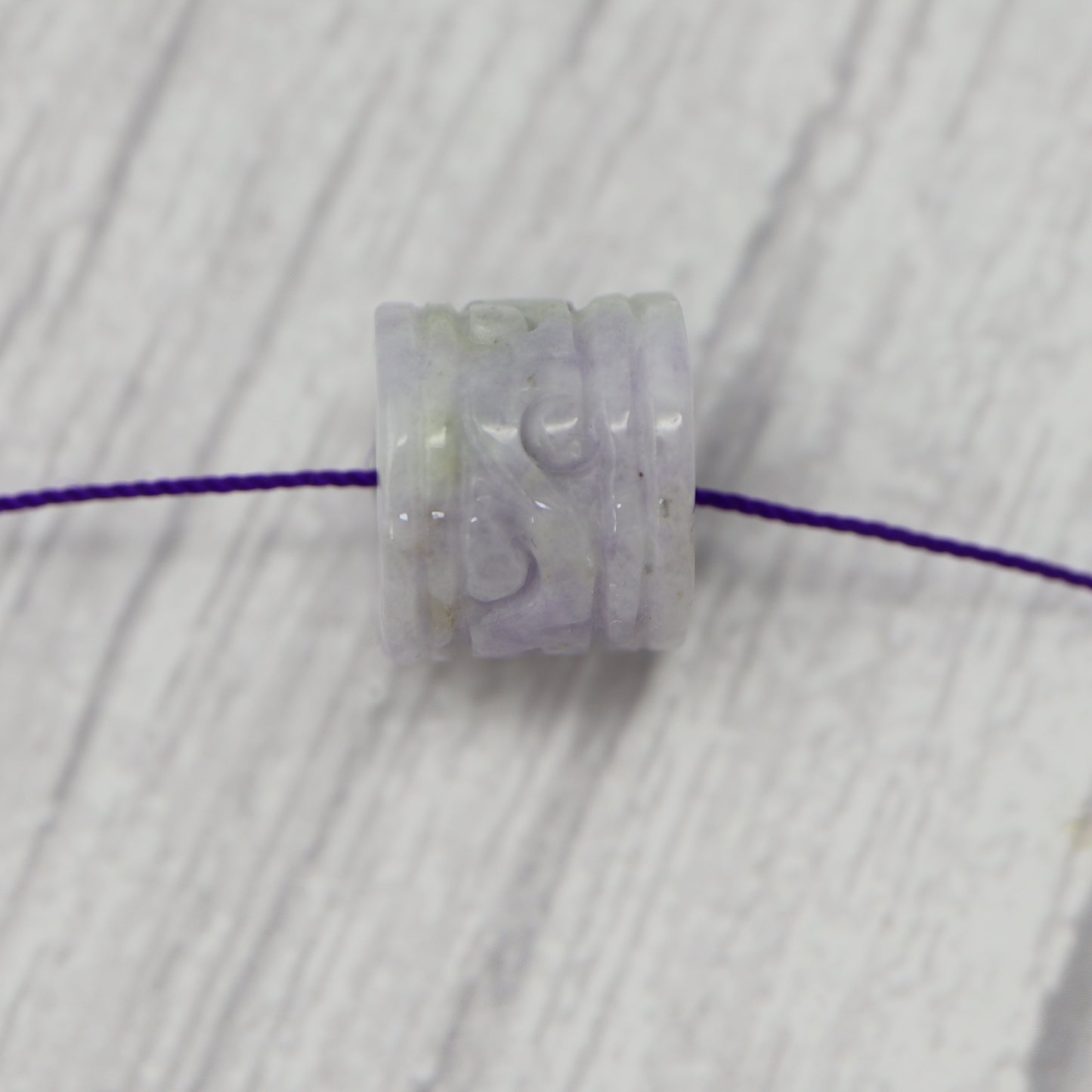 Carved Purple Jade Charm