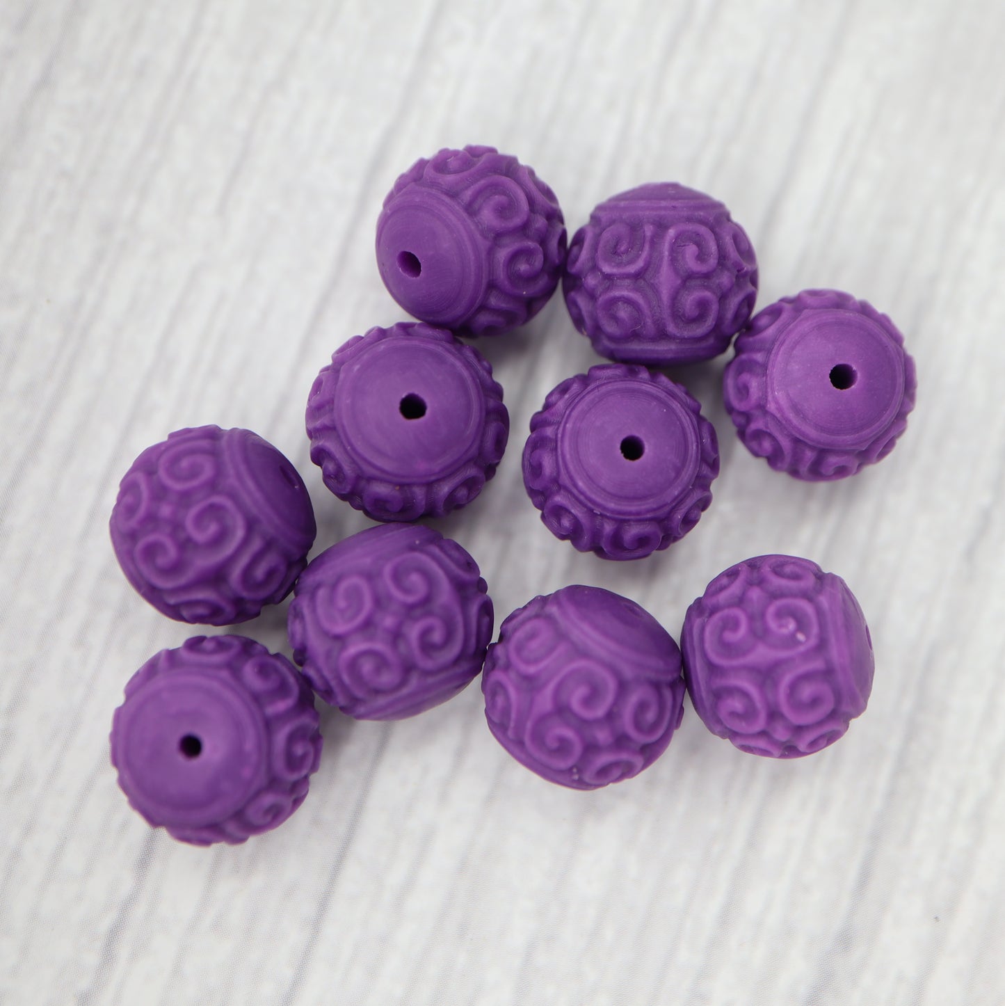 Purple Mica Lucky Ball Charm