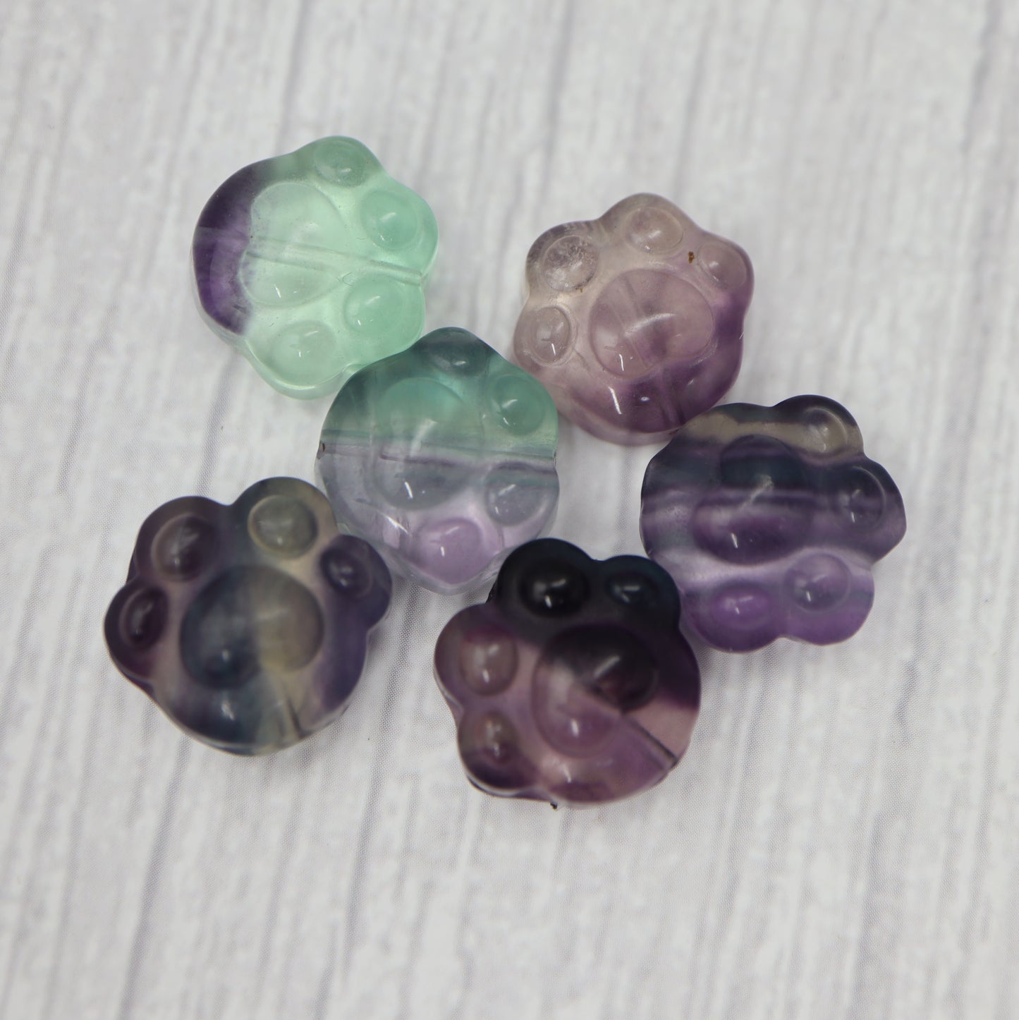 Fluorite Paw Charm