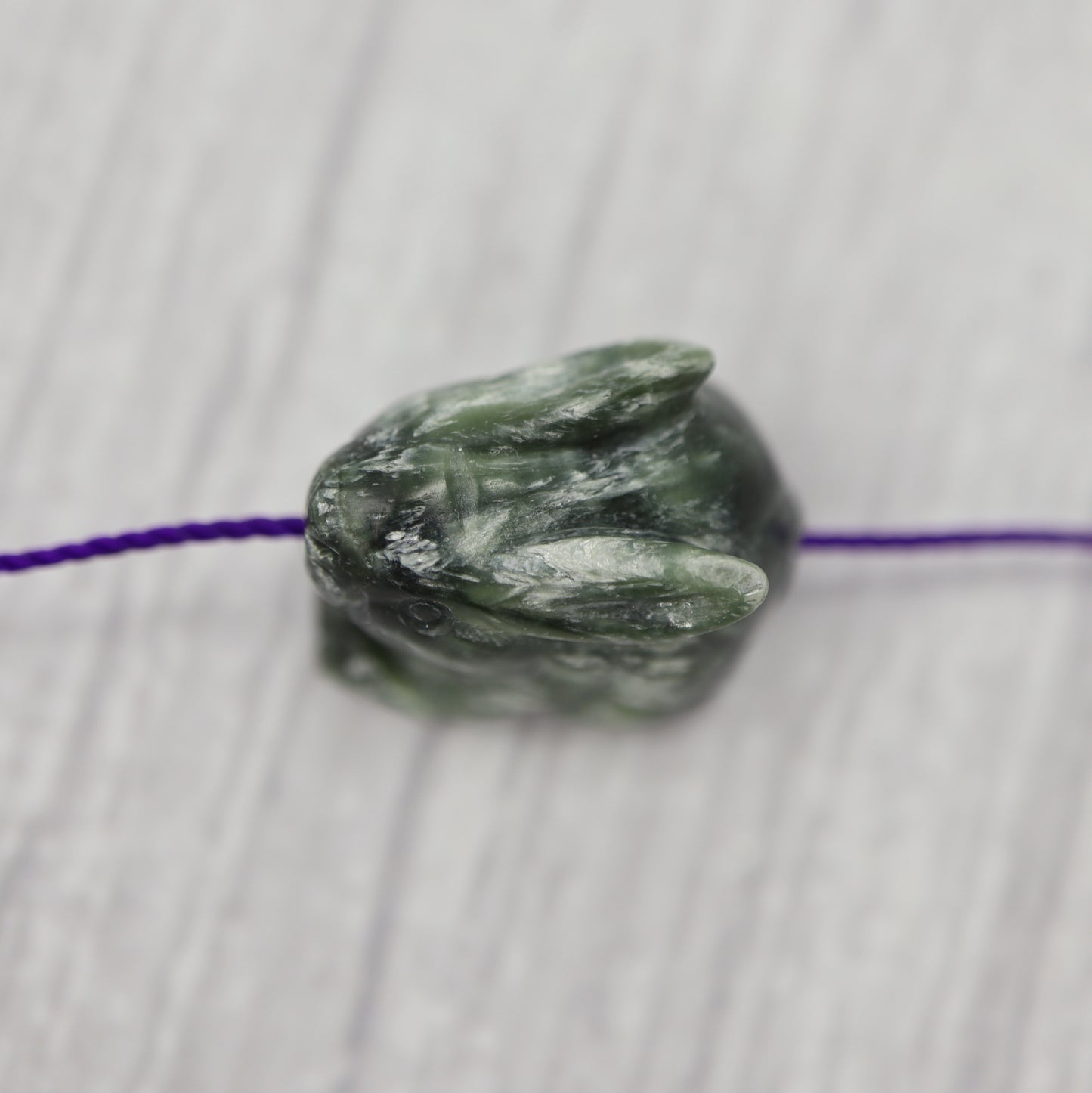 Seraphinite Rabbit Charm