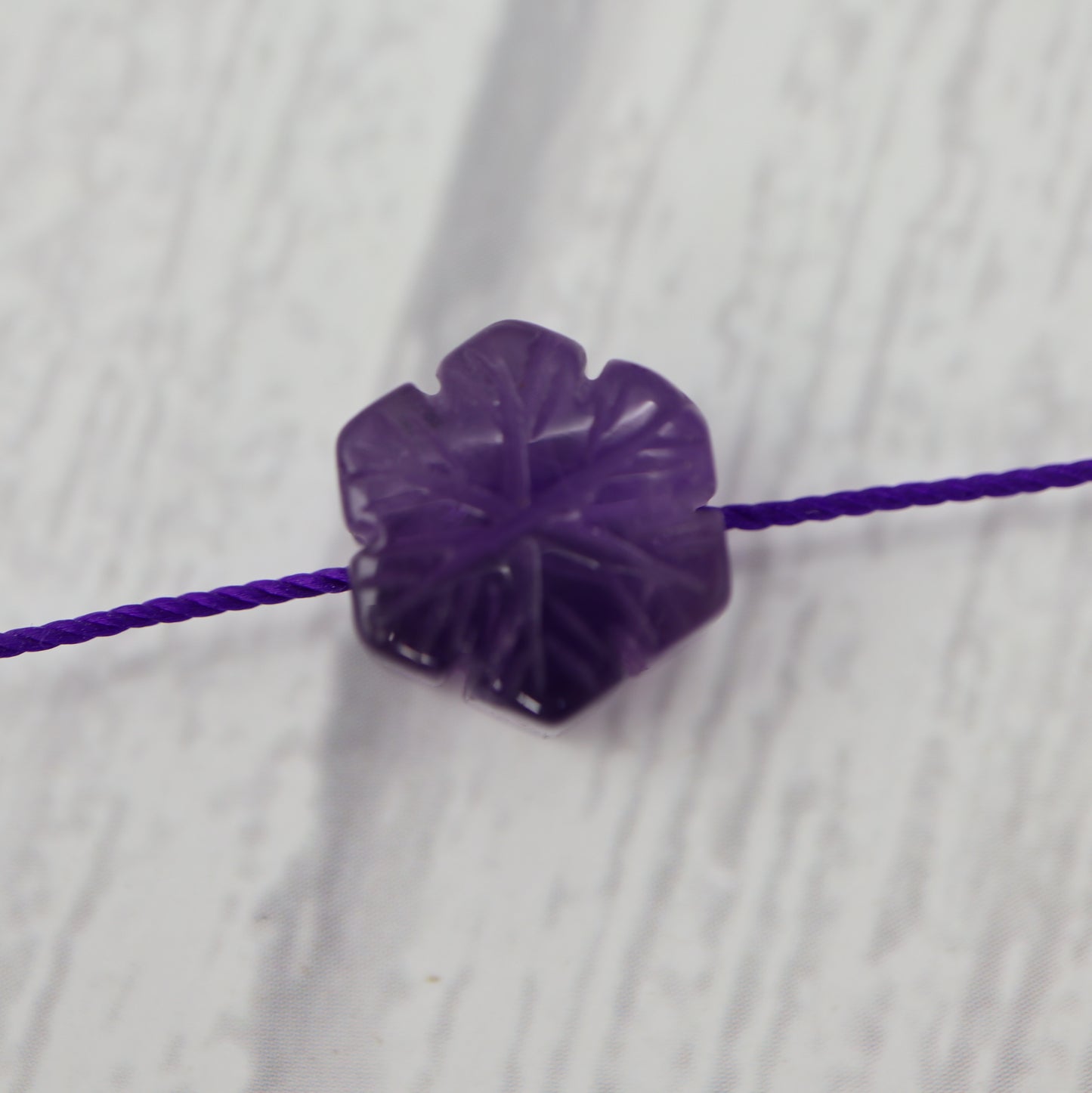 Amethyst Flower Charm