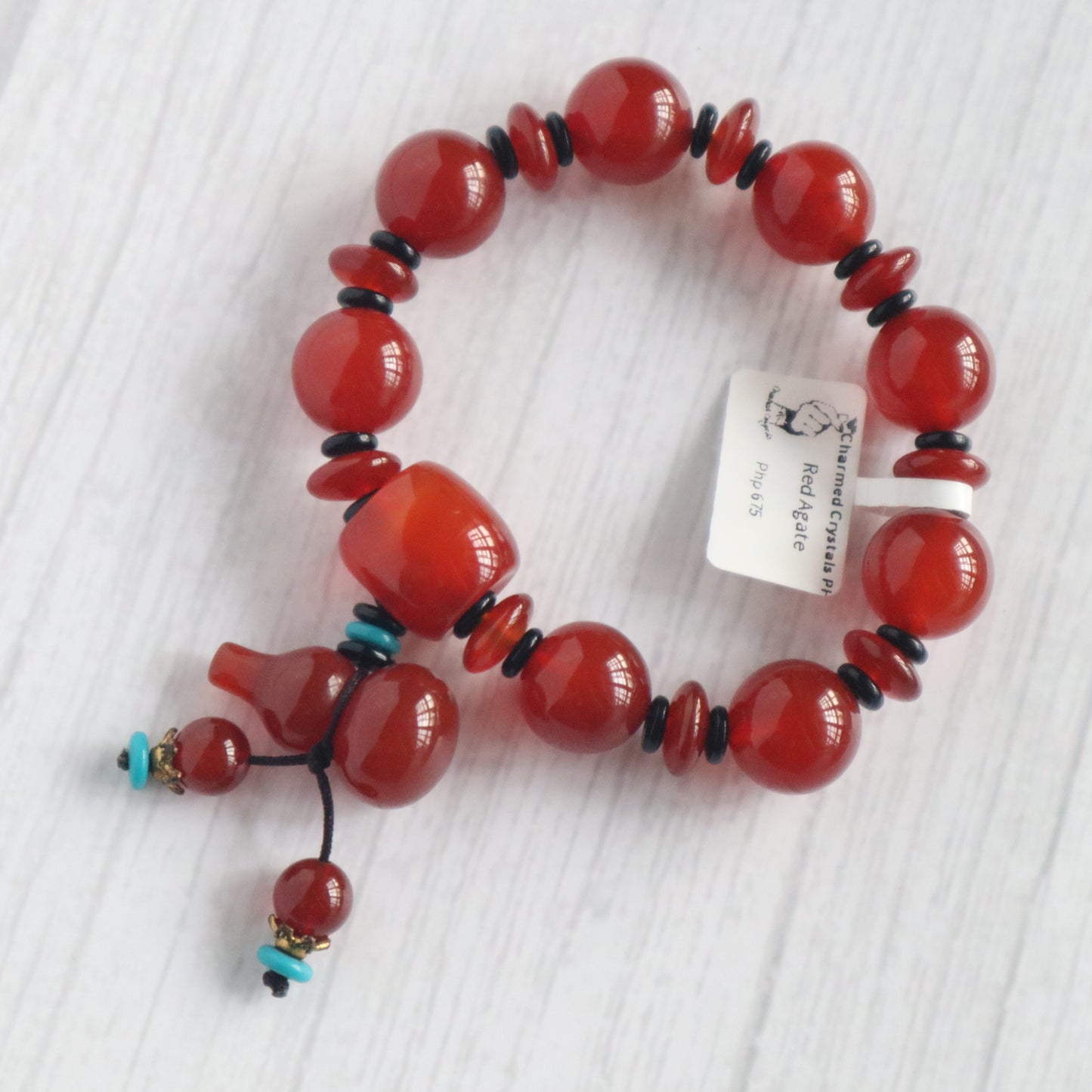 Red Agate with Wu Lou