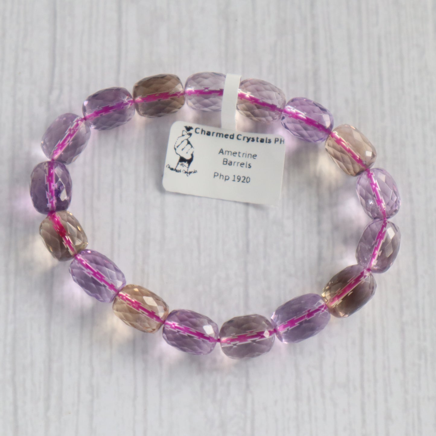 Faceted Ametrine Barrels