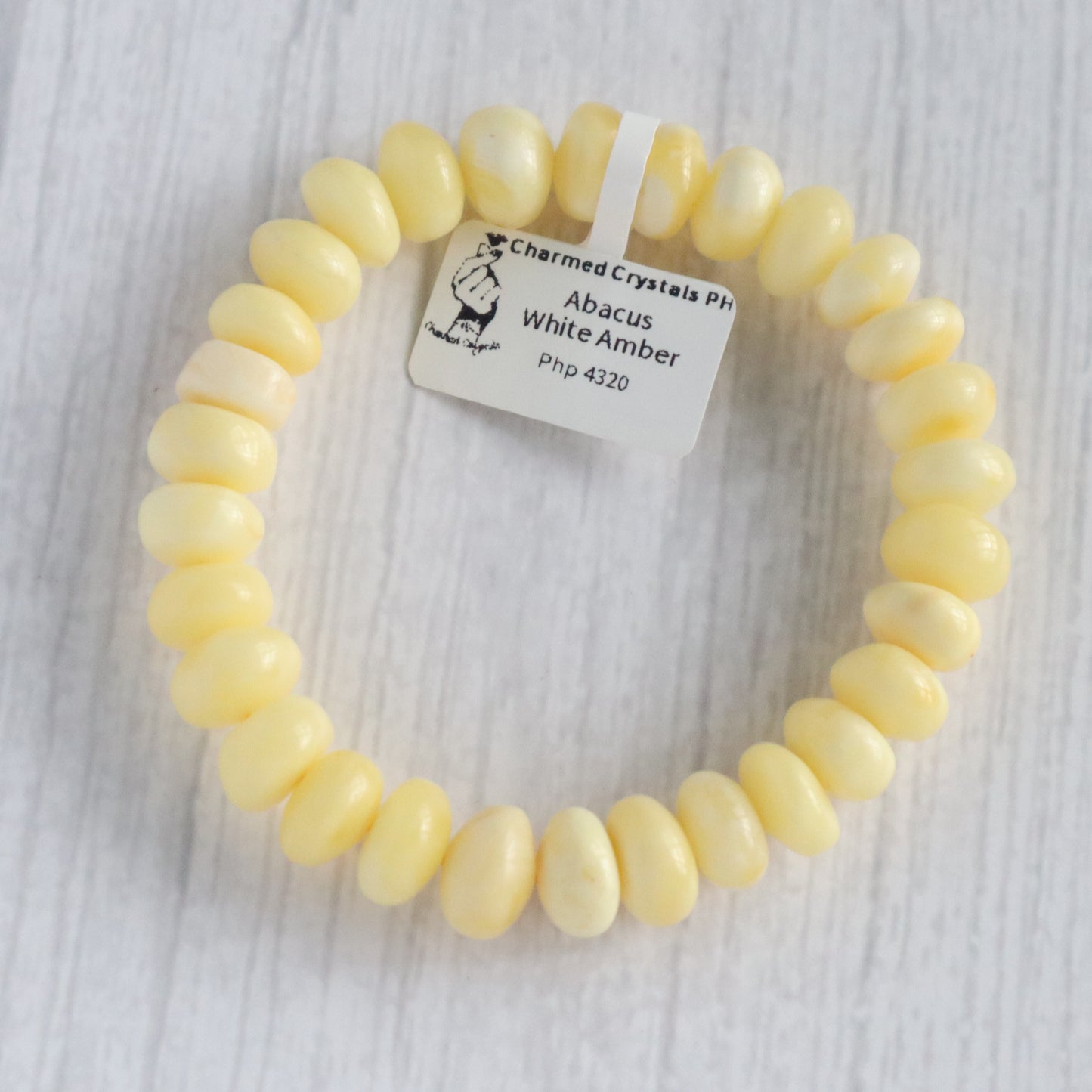 Irregular Abacus White Amber