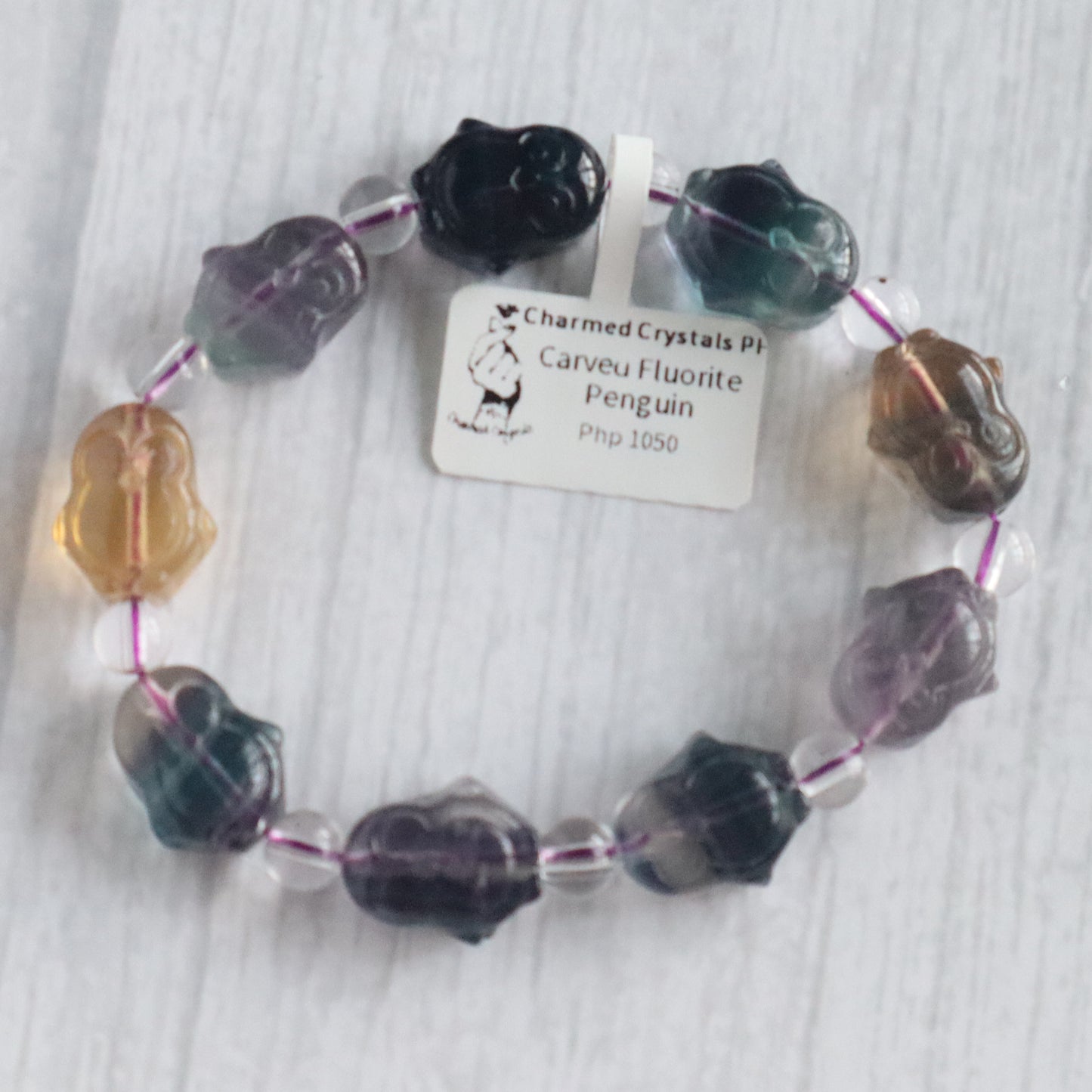 Fluorite Penguins