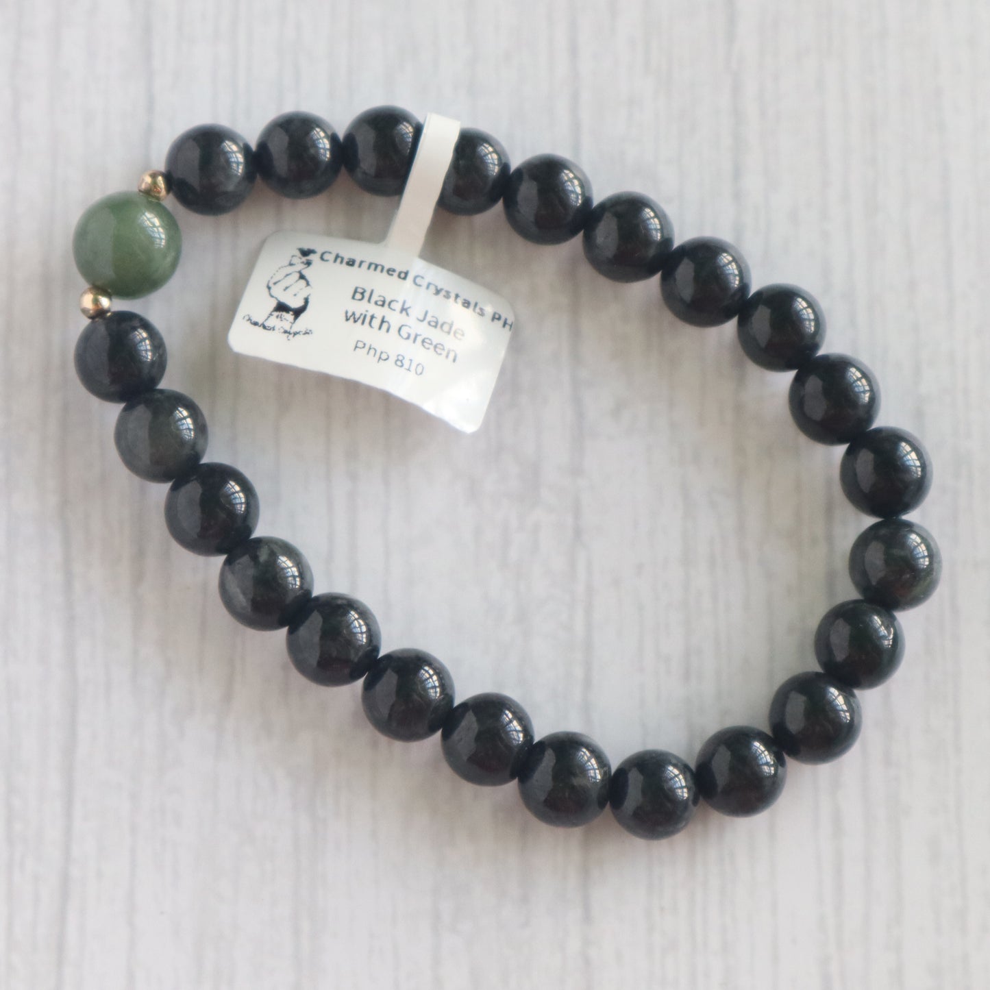 Black Jade with Green Jade