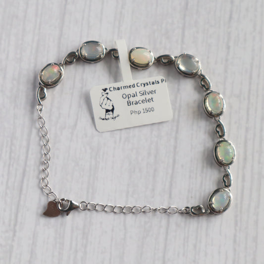 Opal Silver Bracelet