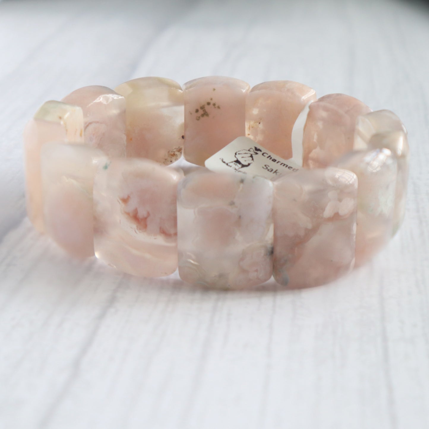 Sakura Agate Bangle