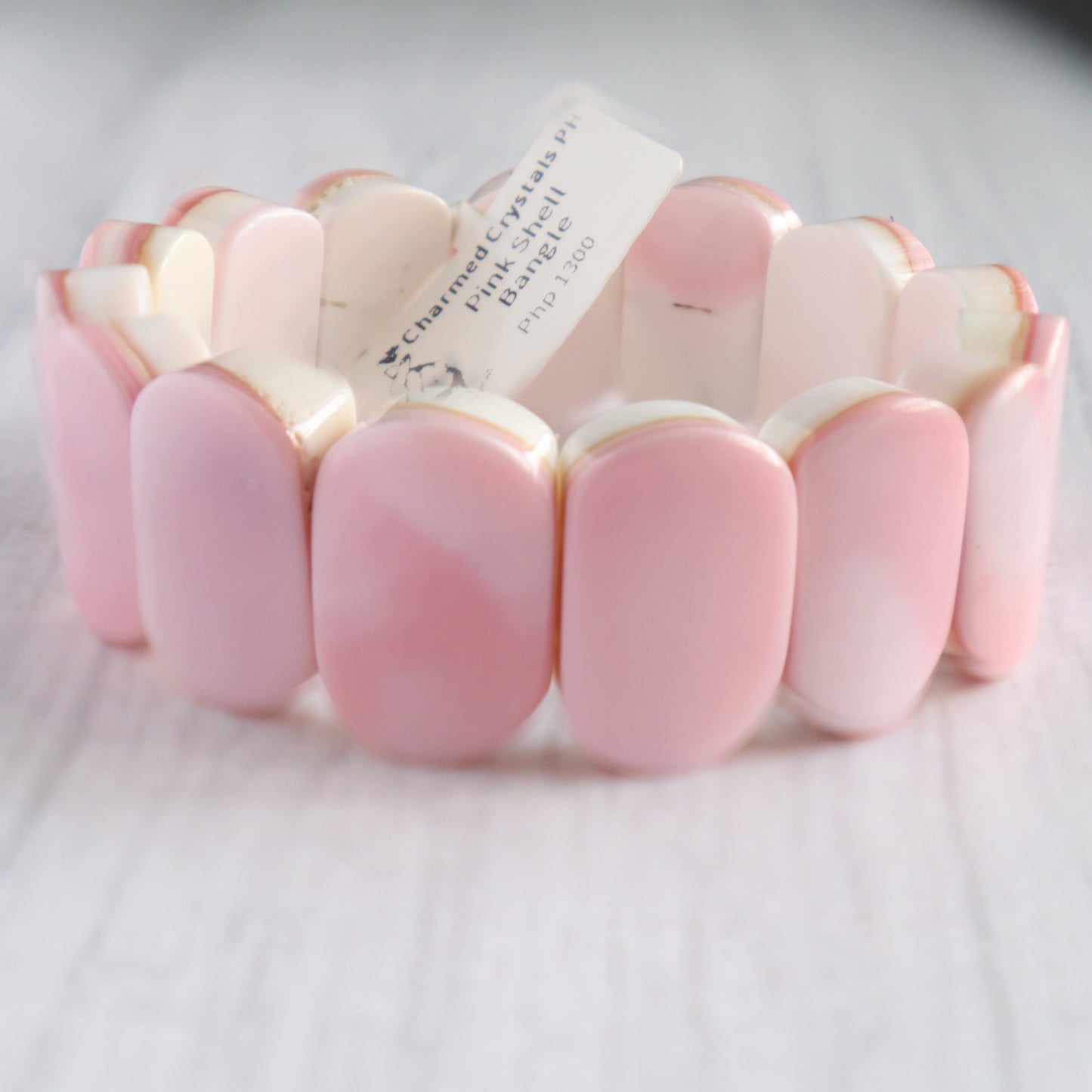 Pink Shell Bangle