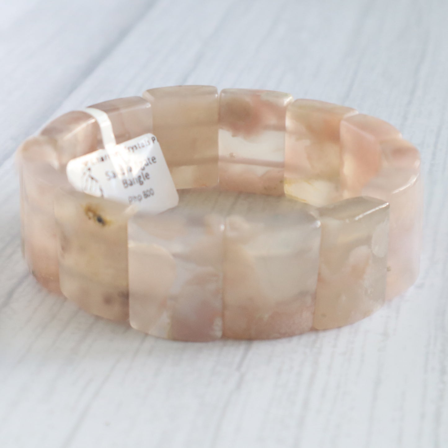 Sakura Agate Bangle