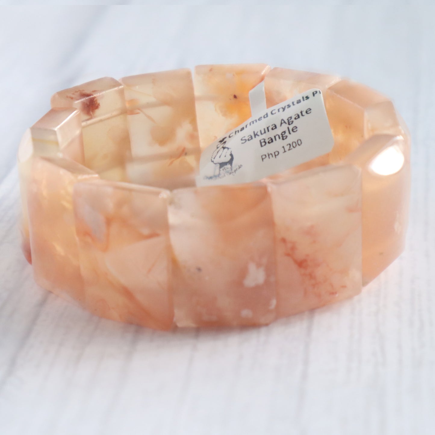 Sakura Agate Bangle