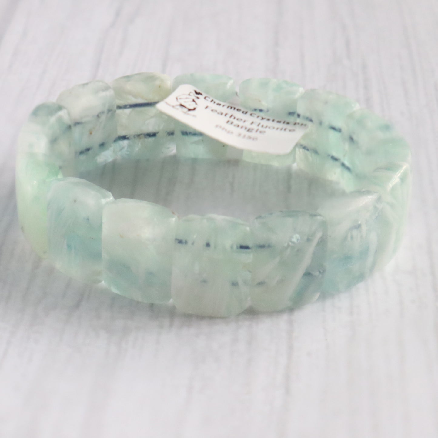 Feather Fluorite Bangle