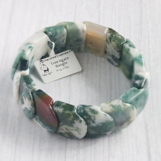 Tree Agate Bangle